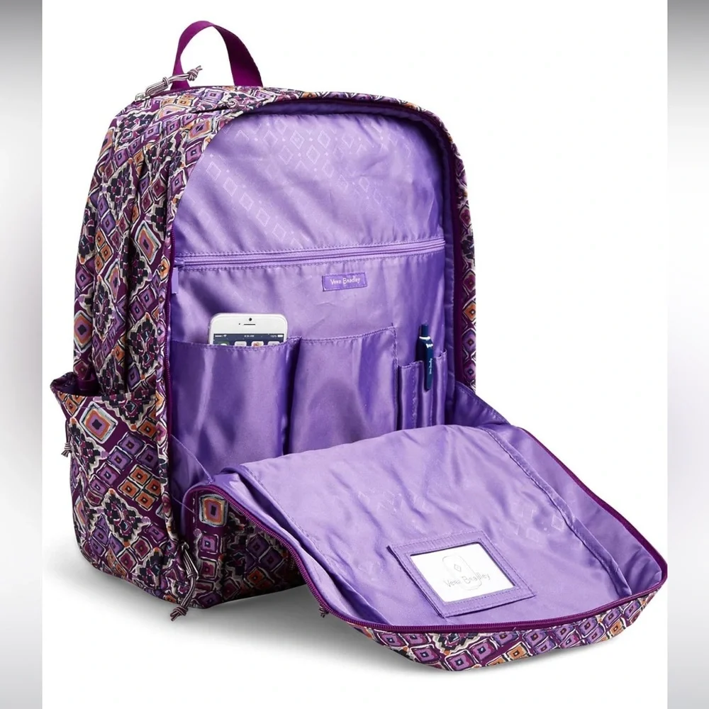 Vera Bradley Women's Lighten Up Grand Backpack, Sierra, One Size